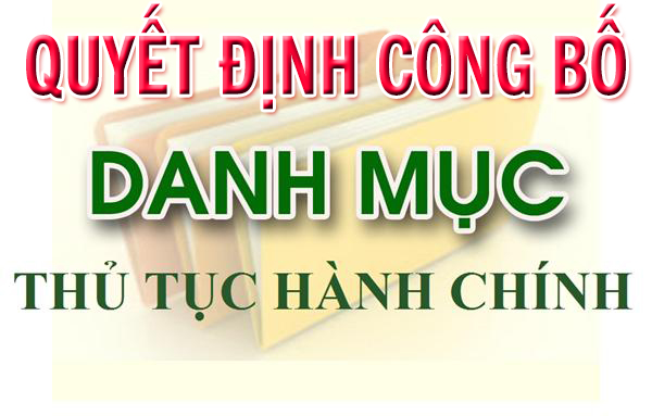 Quyết định công bố thủ tục hành chính